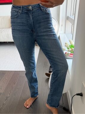 Jonathan Simkhai Standard High Rise Straight-Leg Jeans | Size 28